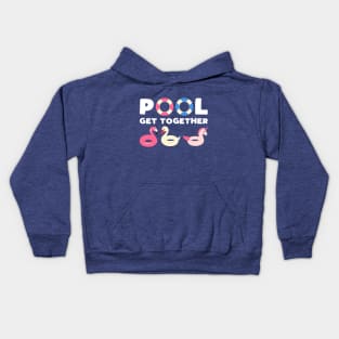 Cute Pool Floats Slogan Kids Hoodie